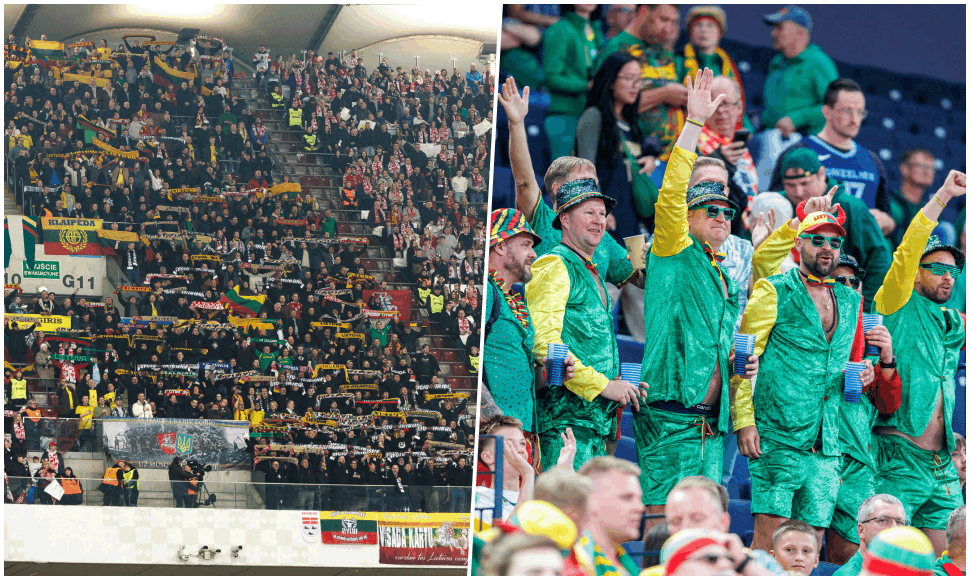 Futbolo ir krep&scaron;inio rinktinių fanai