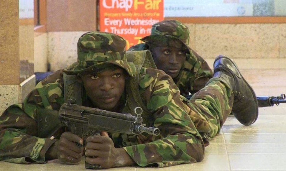 Kenijos kariai prekybos centre