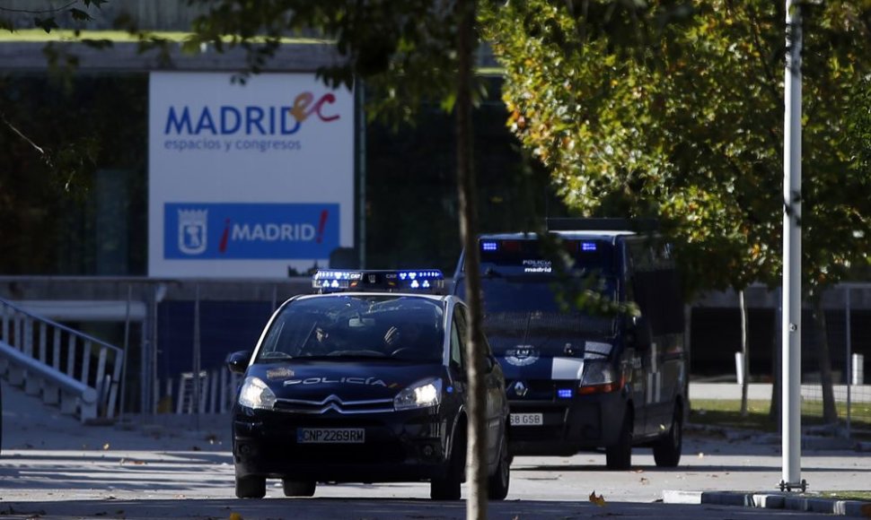 Ispanijos policija įvykio vietoje