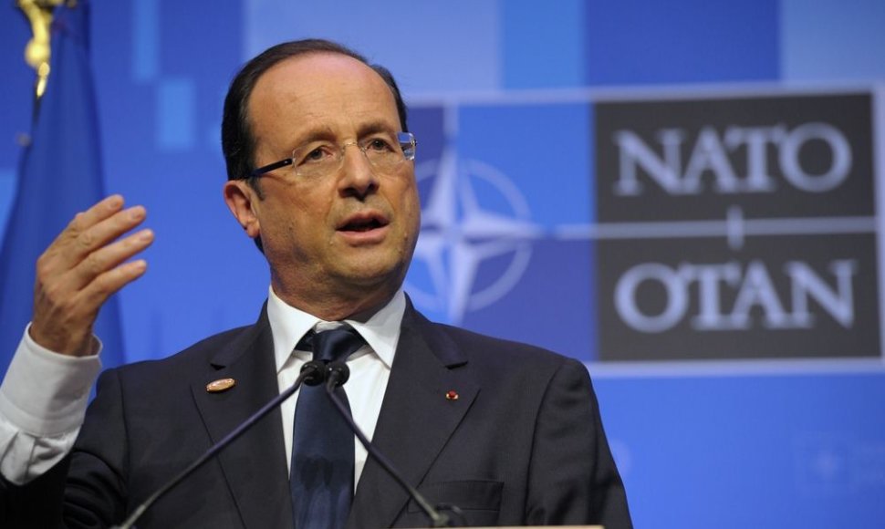 Pranczijos prezidentas Francois Hollande'as