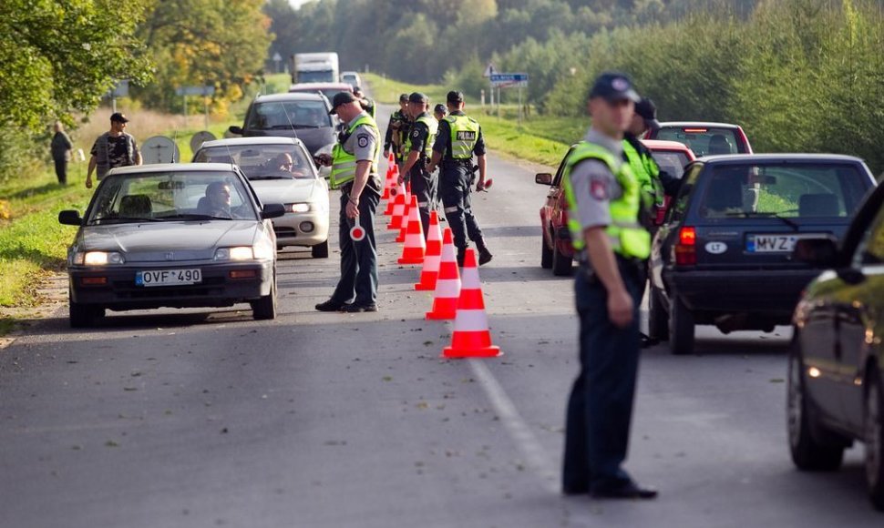 Vilniaus policijos akcija Čekoniškėse