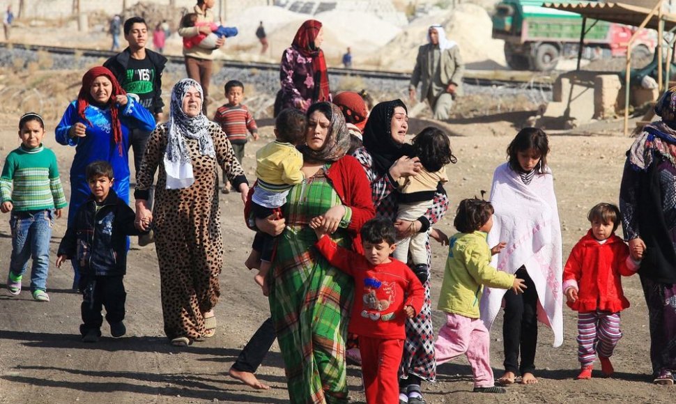 Žmonės masiškai bėga iš Sirijos