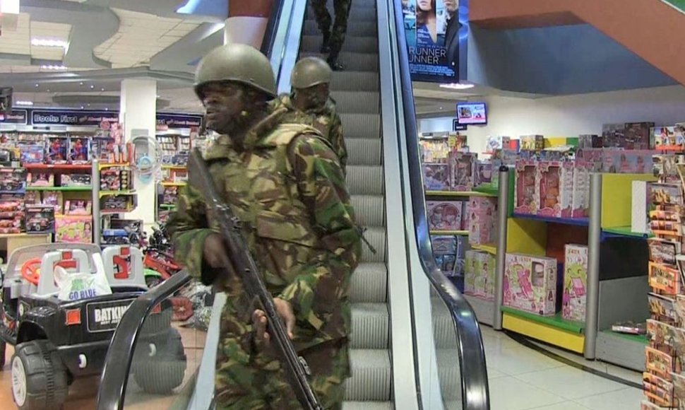 Kenijos kariai prekybos centre