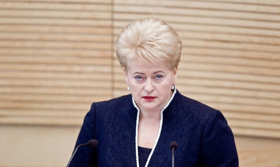 Prezidentės Dalios Grybauskaitės metinis pranešimas.