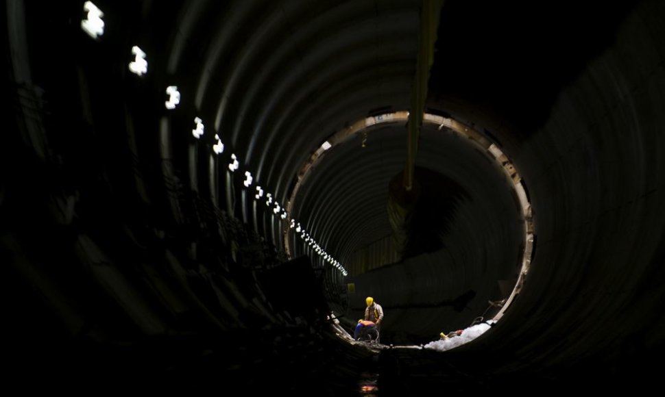 Meksikoje statomas drenažo tunelis