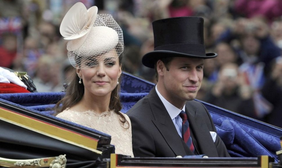 Princas Williamas ir Kembridžo hercogienė Catherine (2012-ųjų birželį)