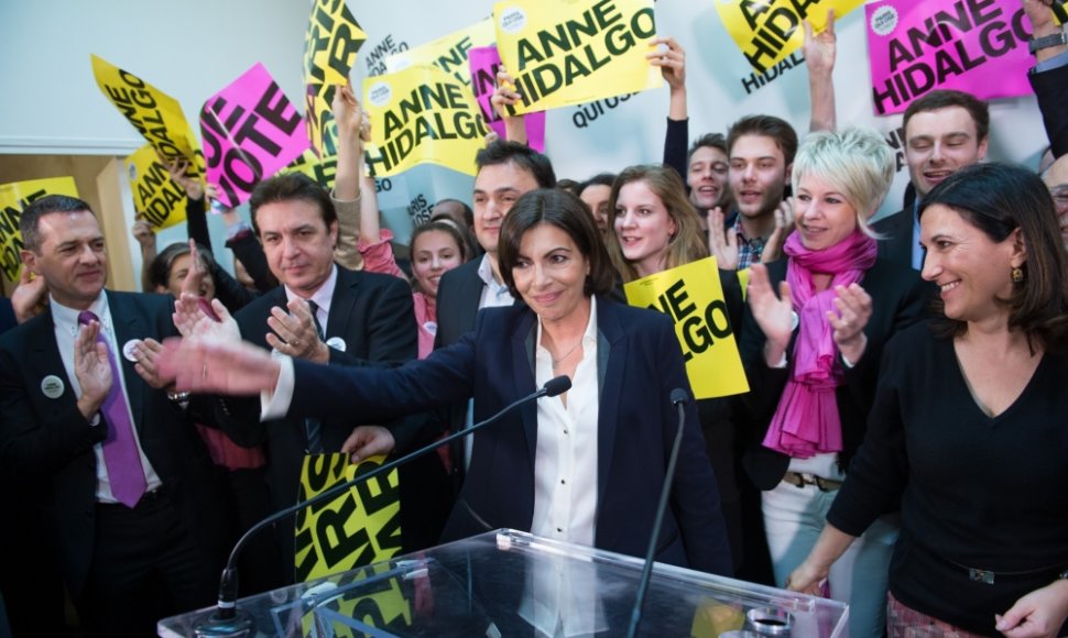 Socialistų kandidatė į Paryžiaus merus Anne Hidalgo