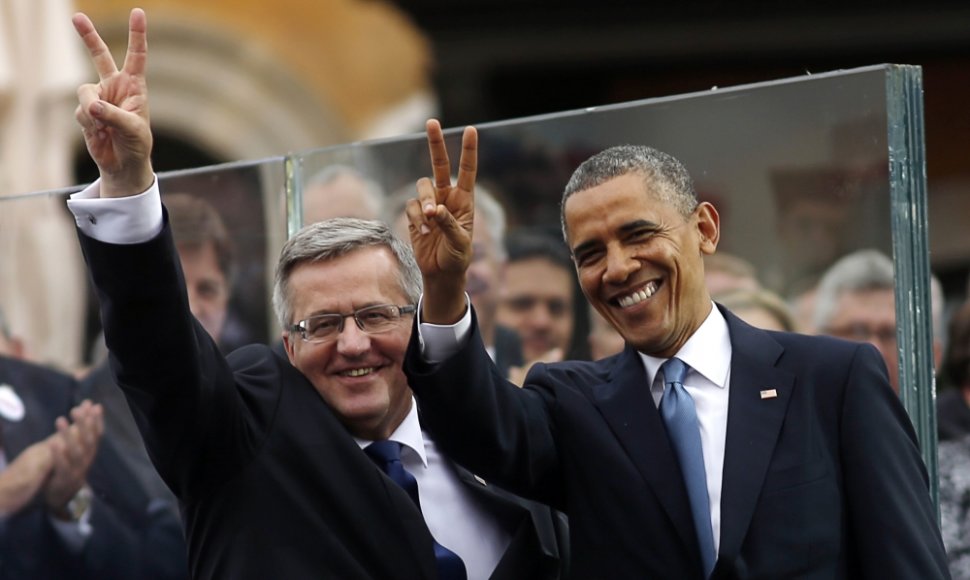 Bronislawas Komorowskis ir Barackas Obama