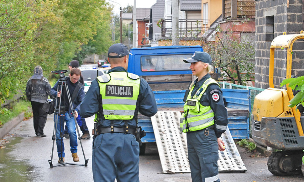 Įvykio vietoje Vilniuje, Siesikų g.