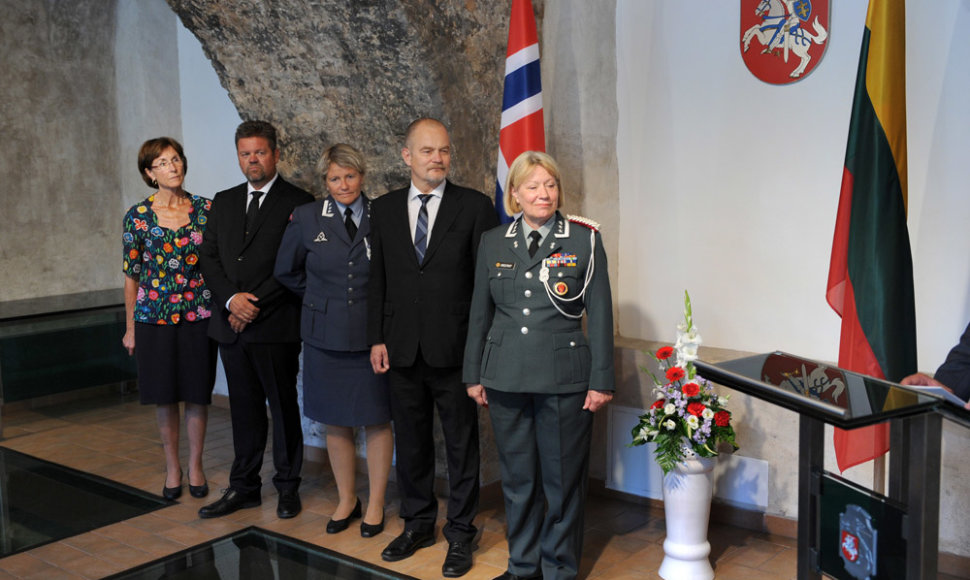 Norvegijos gynybos atašė Lietuvai pasikeitimo ceremonija