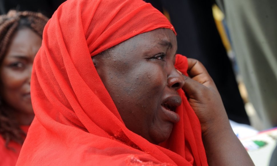 Vienos iš Nigerijoje pagrobtų mergaičių motina