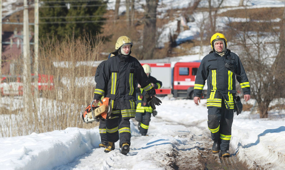 Įvykio vietoje Vilniuje, Belmonto g.