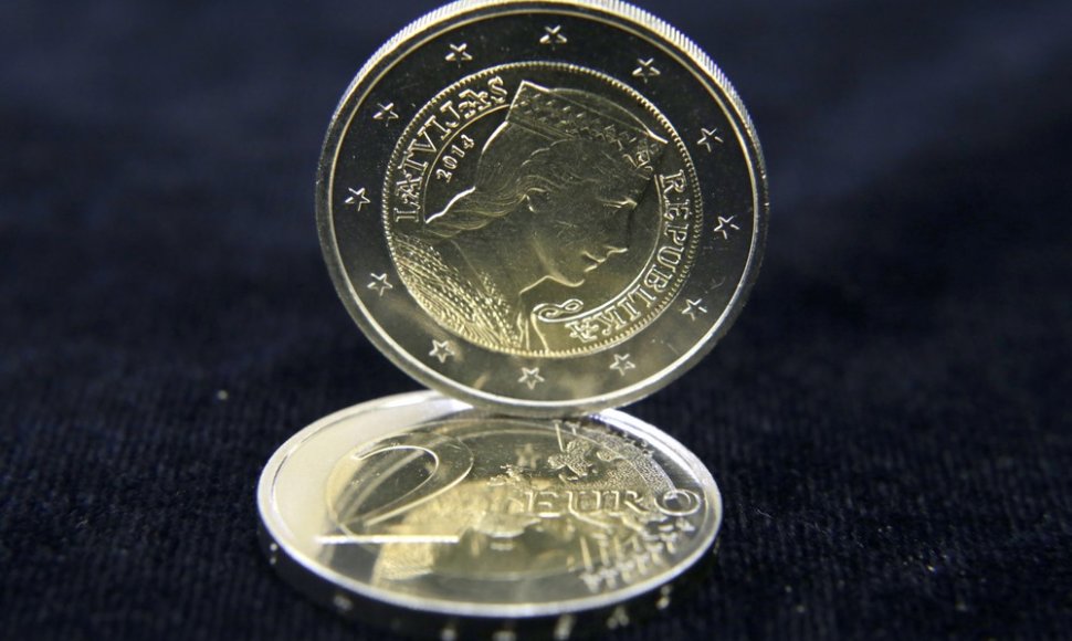 Latvijos dviejų eurų monetos 