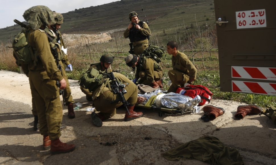 Per sprogimą Golano aukštumose sužeisti keturi Izraelio kariai