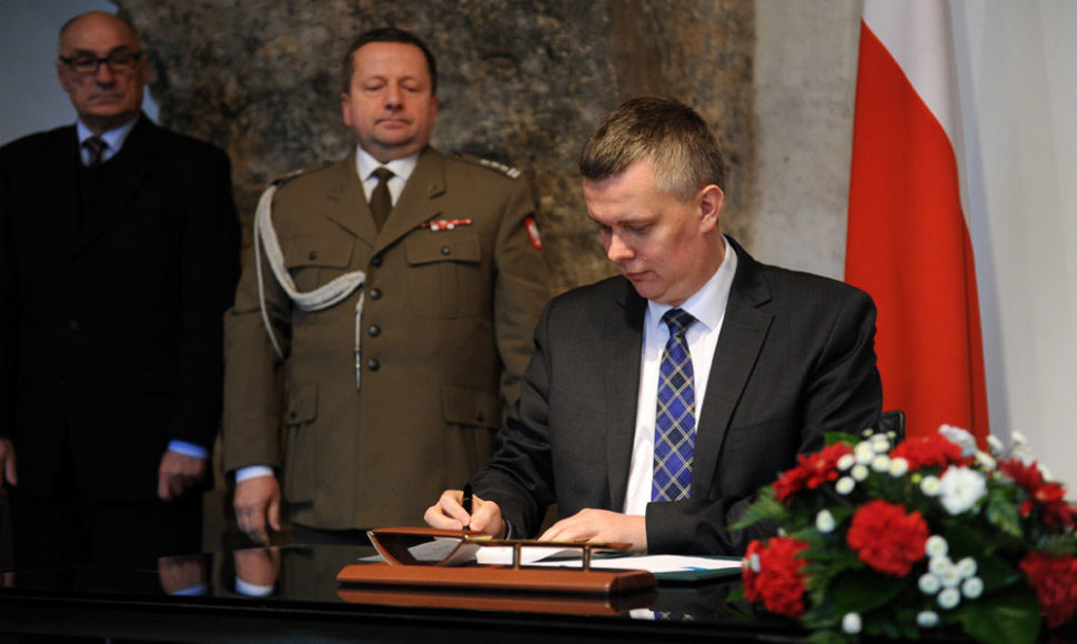 Lenkijos gynybos ministras Tomašas Siemoniakas Lietuvoje