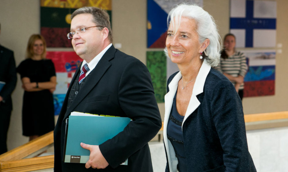 Vitas Vasiliauskas ir Christine Lagarde