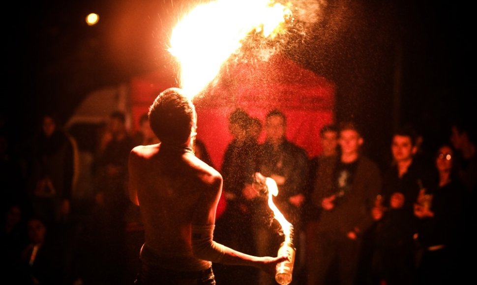 „Gedimino dienos 2014“ Bazaras, ugnies šou, Ignoto Asadausko nuotr.