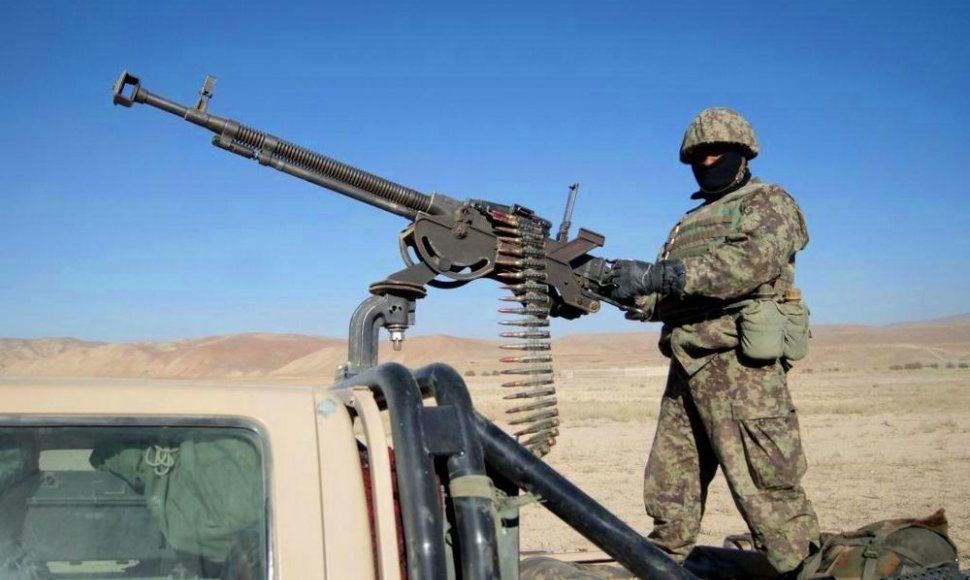 Afganistano nacionalinės armijos kulkosvaidininkas