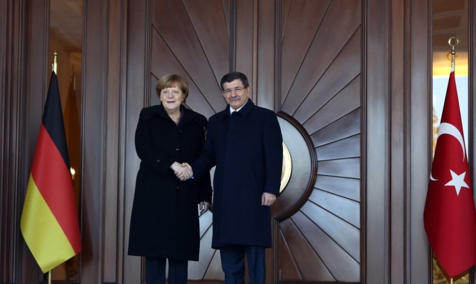 Angela Merkel atvyko į Turkiją