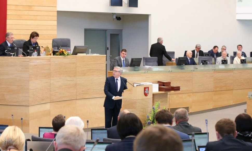 Lietuvos narystės ES dešimtmečio minėjimas Seime, svečias - buvęs EP pirmininkas Patas Coxas