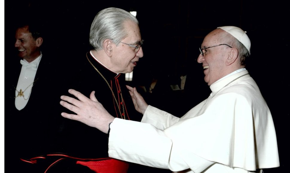 A.J.Bačkio ir popiežiaus Pranciškaus susitikimas