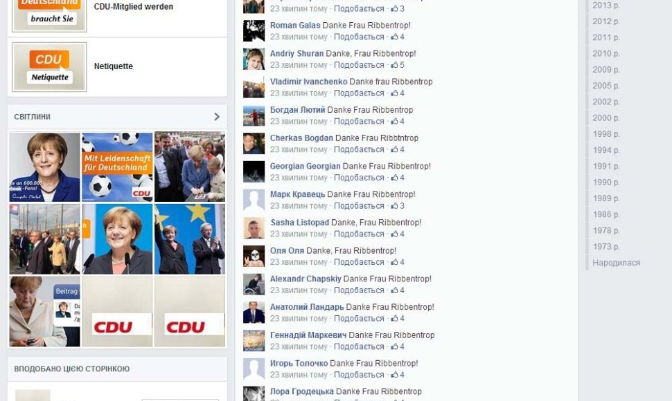 Angelos Merkel puslapis „Facebook“