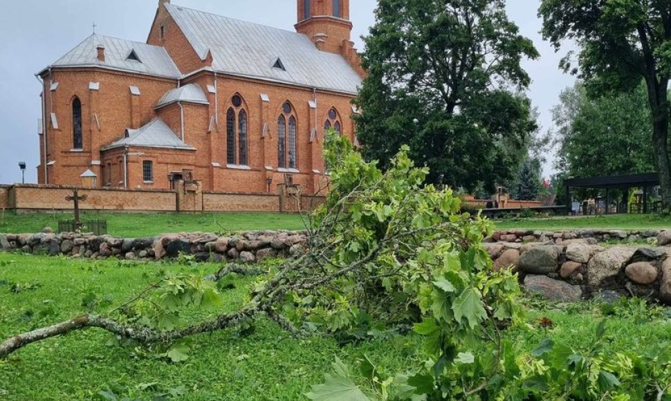 Nuo audros nukentėjusi Kernavė