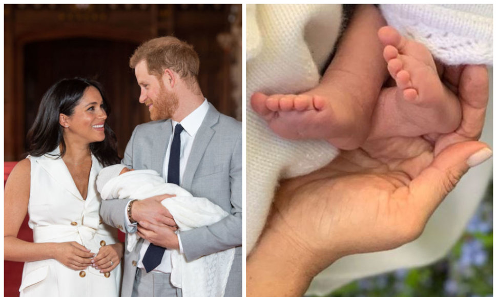 Princas Harry ir Meghan Markle su pirmagimiu Archie