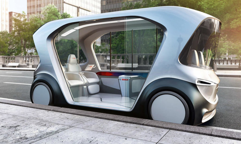 „Bosch“ autonominis automobilis, pristatytas 2019-ųjų CES