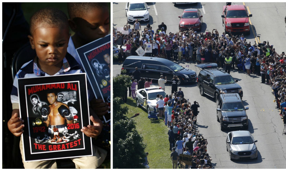 Muhammado Ali laidotuvių procesija