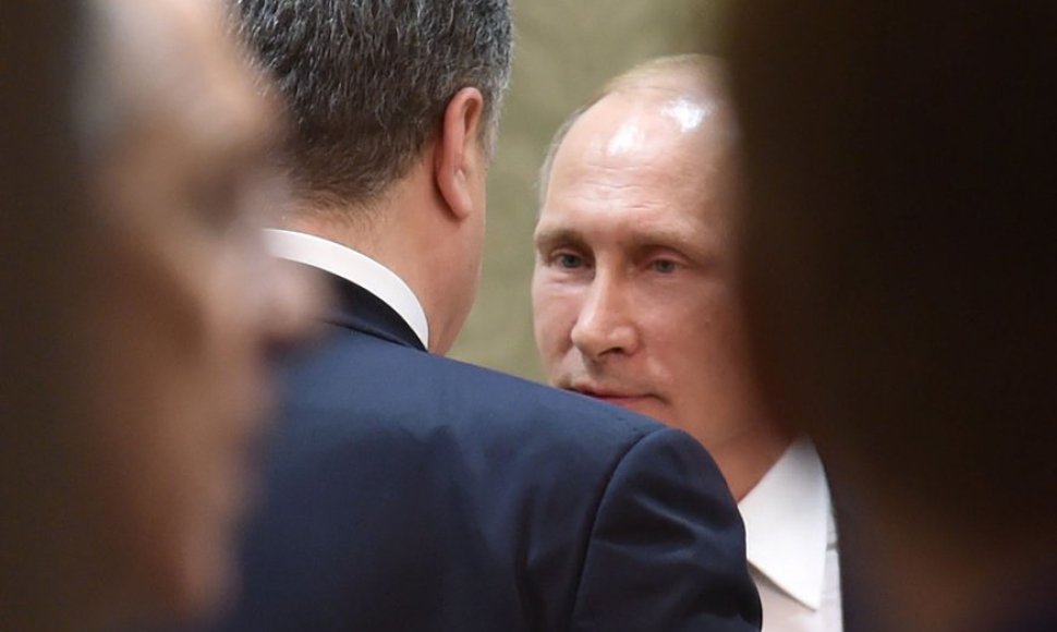 Petro Porošenka ir Vladimiras Putinas