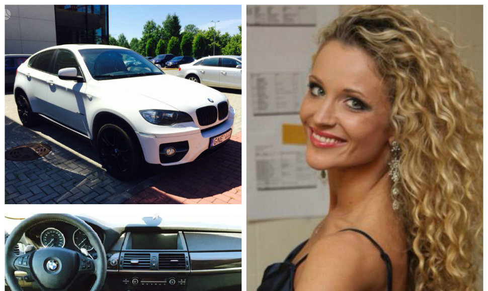 Edita Daniūtė ir jos vairuotas BMW X6