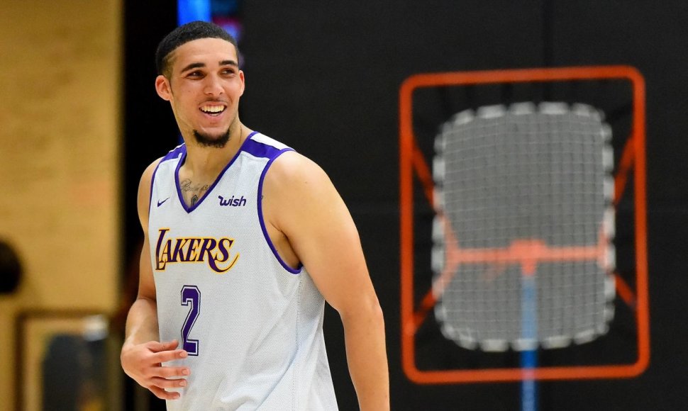 LiAngelo Ballas pasirodė „Los Angeles Lakers“ pratybose.