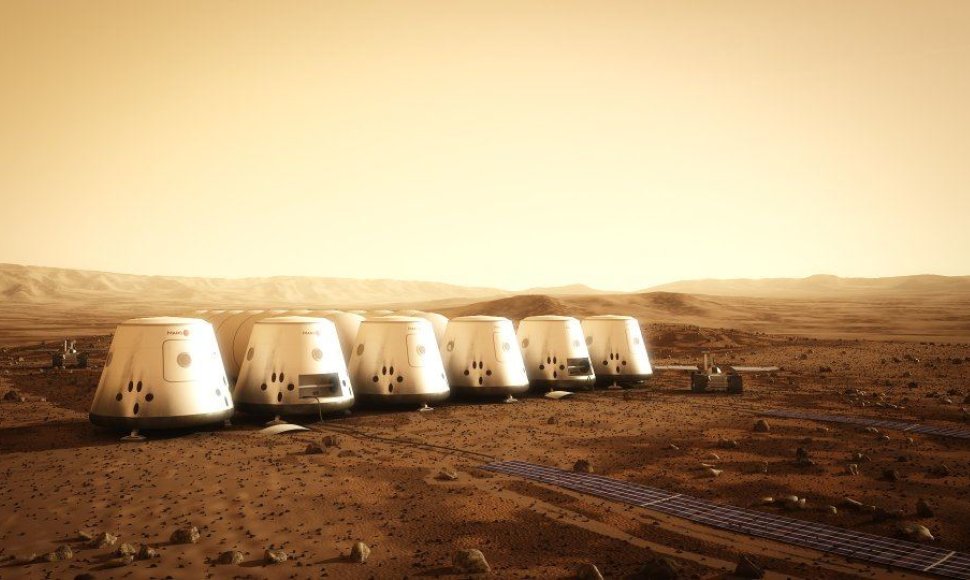 Kaip galėtų atrodyti kolonija Marse