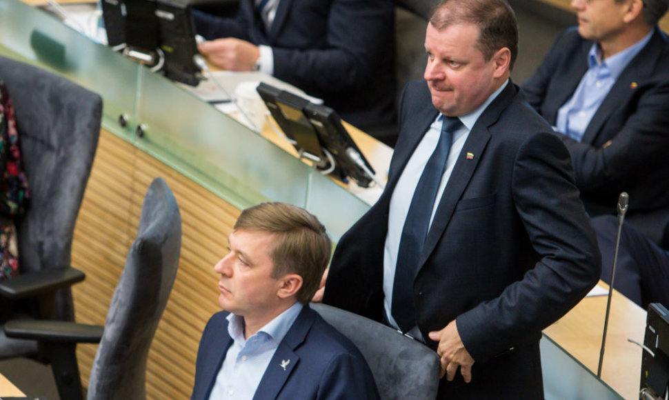 Saulius Skvernelis ir Ramūnas Karbauskis