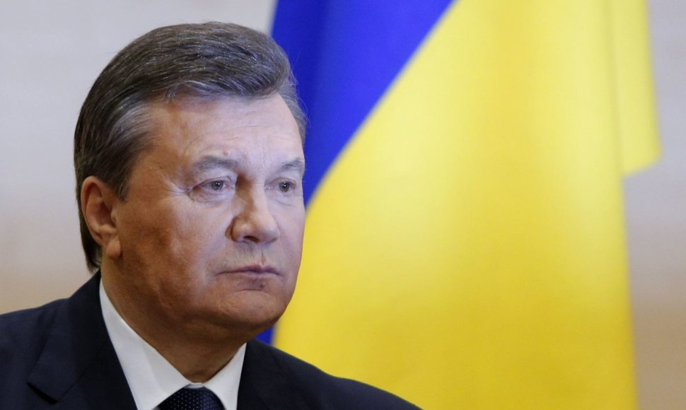 Viktoras Janukovyčius spaudos konferencijoje