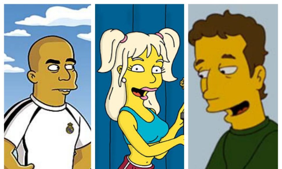 Seriale „Simpsonai": pasirodžiusios įžymybės