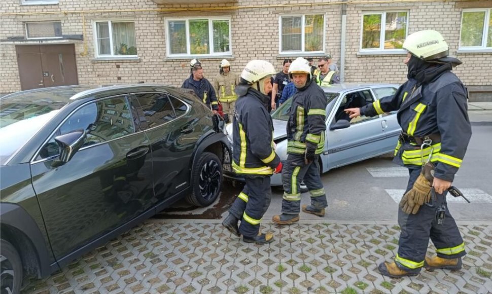 „Citroen“ ir „Lexus“ avarija Kėdainiuose