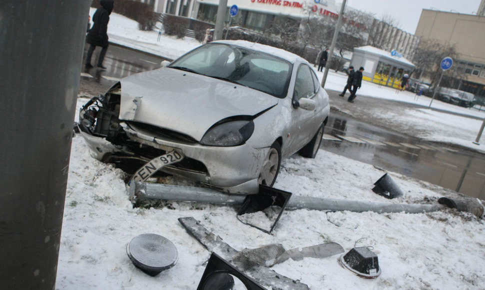 Vilniuje, toje pačioje vietoje, įvyko dvi avarijos
