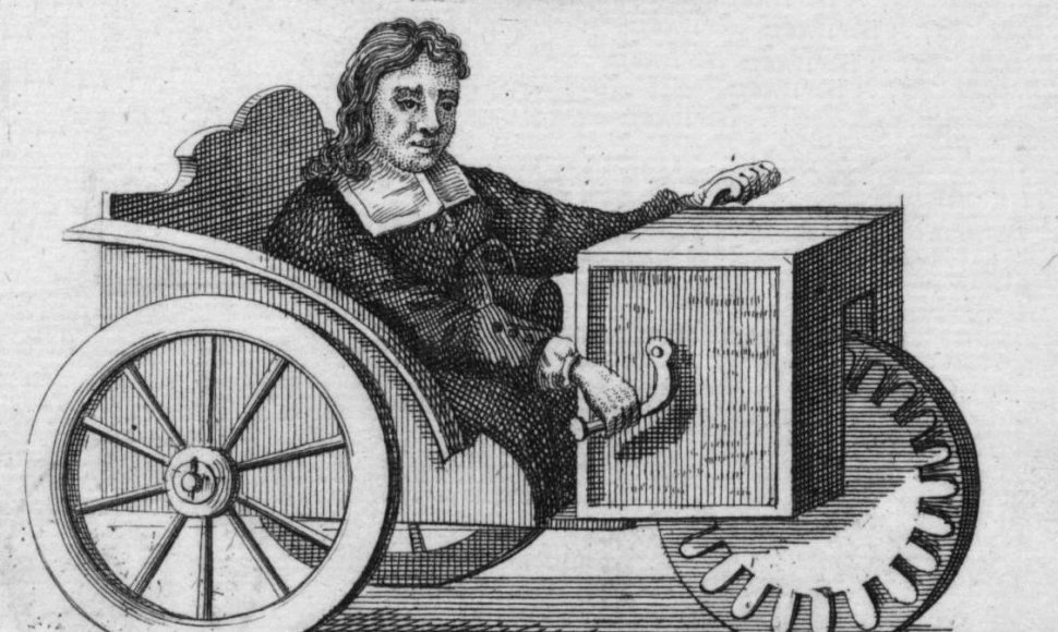 Farffleris savo triračiame vežimėlyje. (Wikimedia)