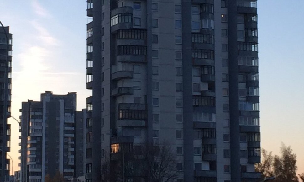 Gaisras Vilniaus daugiabutyje
