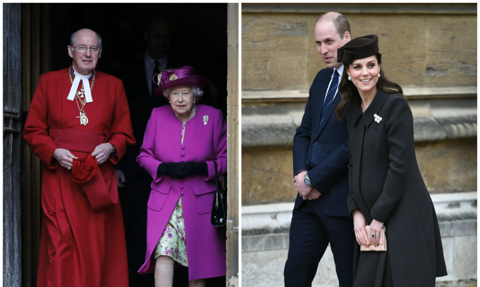 Elizabeth II, Kate Middleton ir pirncas Williamas