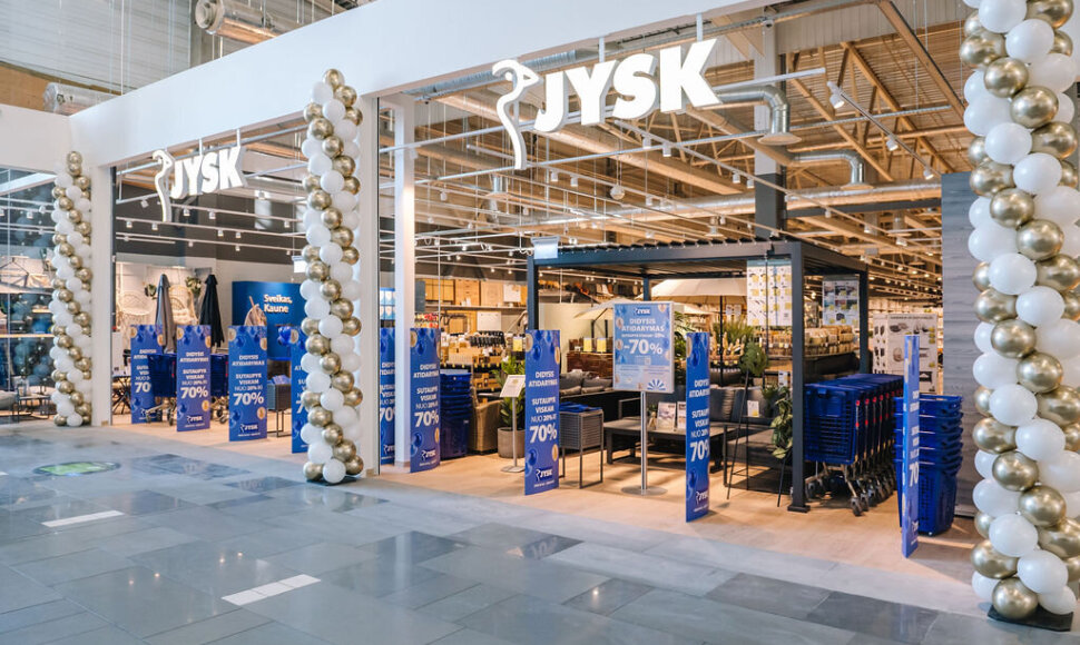 PLC „Mega“ stiprina namų segmentą: atidaroma naujo koncepto „JYSK“ parduotuvė