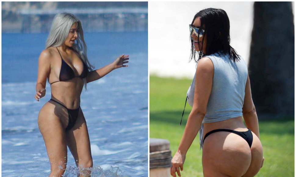 Kim Kardashian parodė, kaip pasikeitė jos kūnas per penkis mėnesius trukusių treniruočių