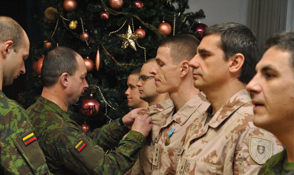 Sutikti iš Afganistano grįžę Lietuvos kariai