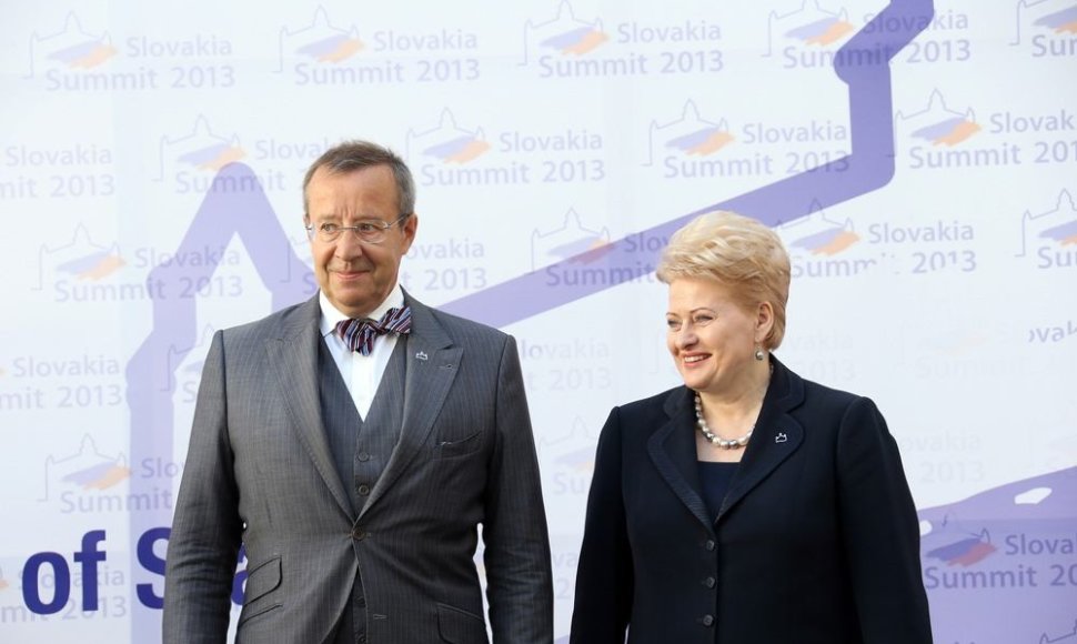 Estijos prezidentas Toomas Hendrikas Ilvesas ir Dalia Grybauskaitė