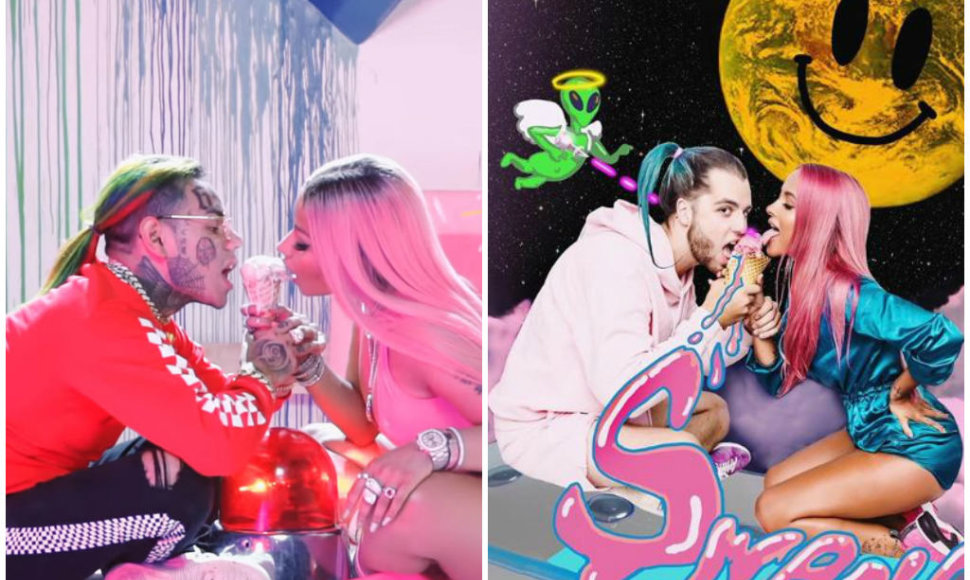 6ix9ine ir Nicki Minaj, Karolina Meschino ir Remgijus