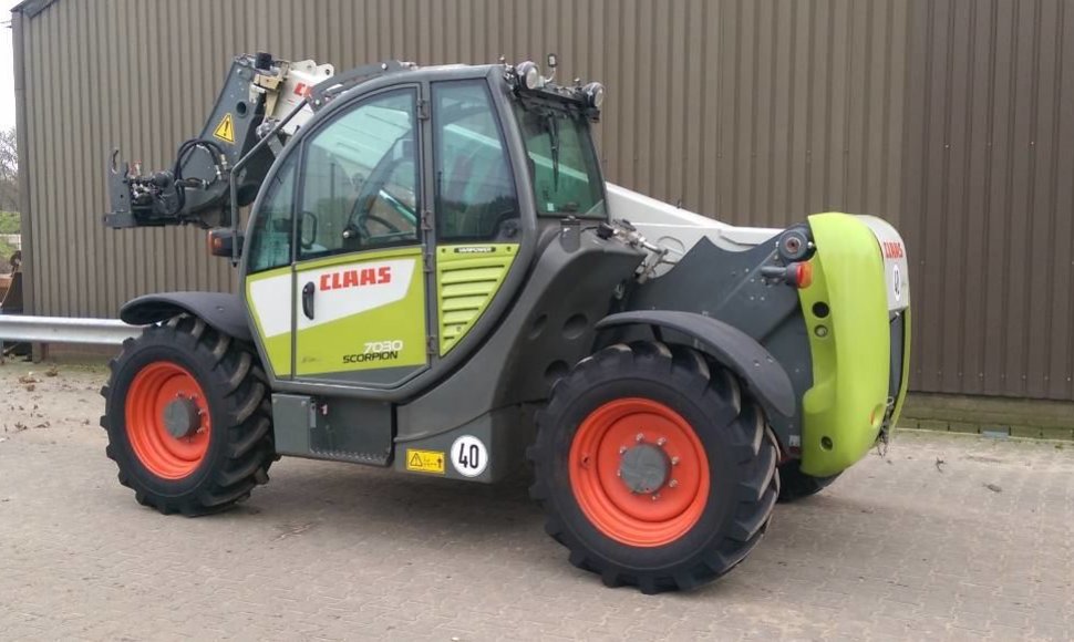 Asociatyvinė iliustracija: traktorius „Claas Scorpion 7030“