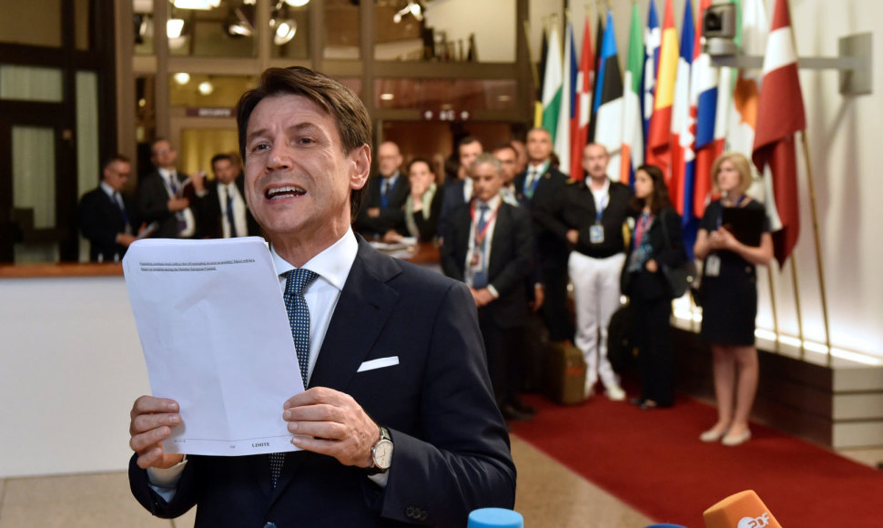 Giuseppe Conte ES viršūnių susitikime