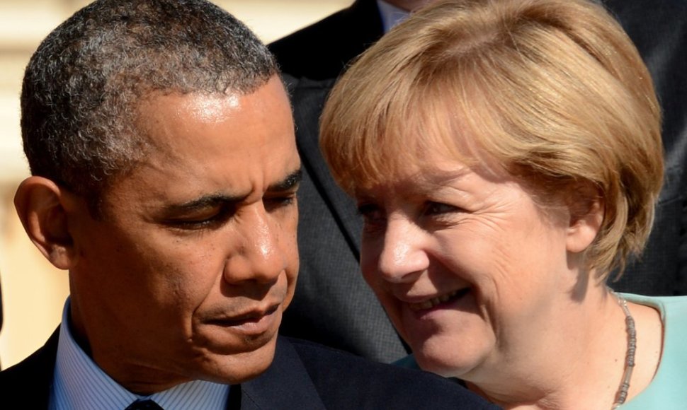 USA president Barack Obama ja Saksa liidukantsler Angela Merkel.